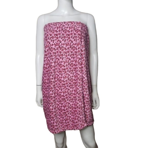 PINK LEOPARD SHOWER WRAP ONE SIZE - Picture 11 of 11